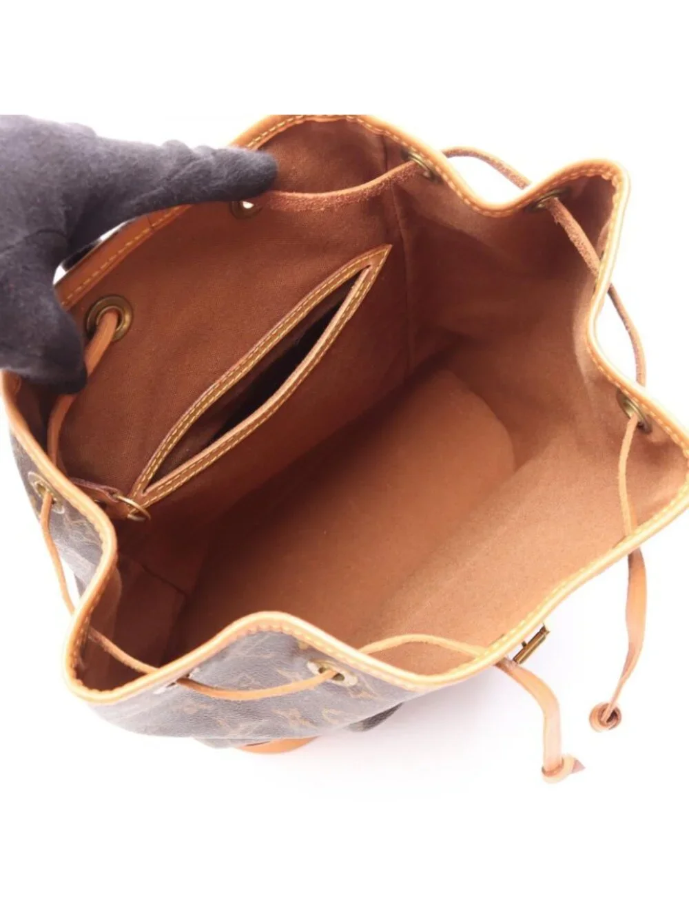 Louis Vuitton Backpack Montsouris MM Canvas Leather